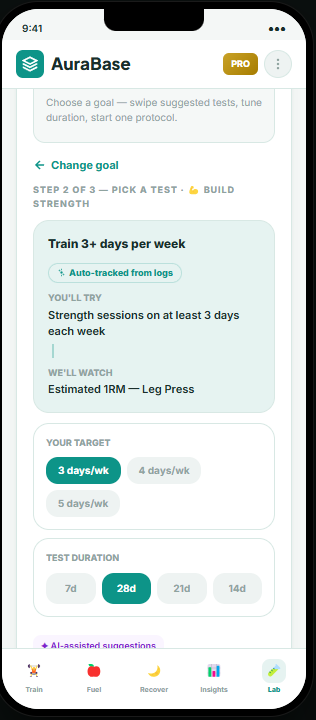 AuraBase Aria AI Chef — personalized meal recommendations on mobile
